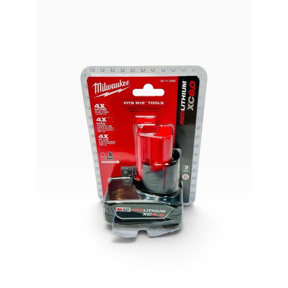 Milwaukee REDLITHIUM XC6.0 12V 6.0Ah Lithium-Ion Battery 48-11-2460